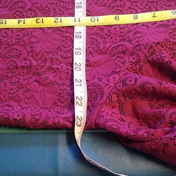 NWT Draper Plum Lace Women's 18 Button Down Light Jacket Special Event - Picture 5 of 7